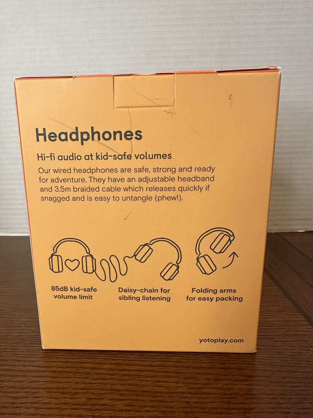 Yoto Fruit Punch On-Ear Headphones - Orange - Picture 3 of 3